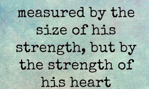 True, Hero, Size, Strength, Heart, Quotes