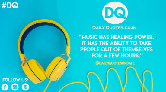 Music has healing power…
