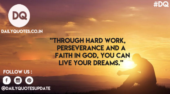 Through hard work,