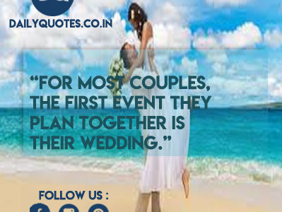 “For most couples, the first event they plan together is their wedding.”